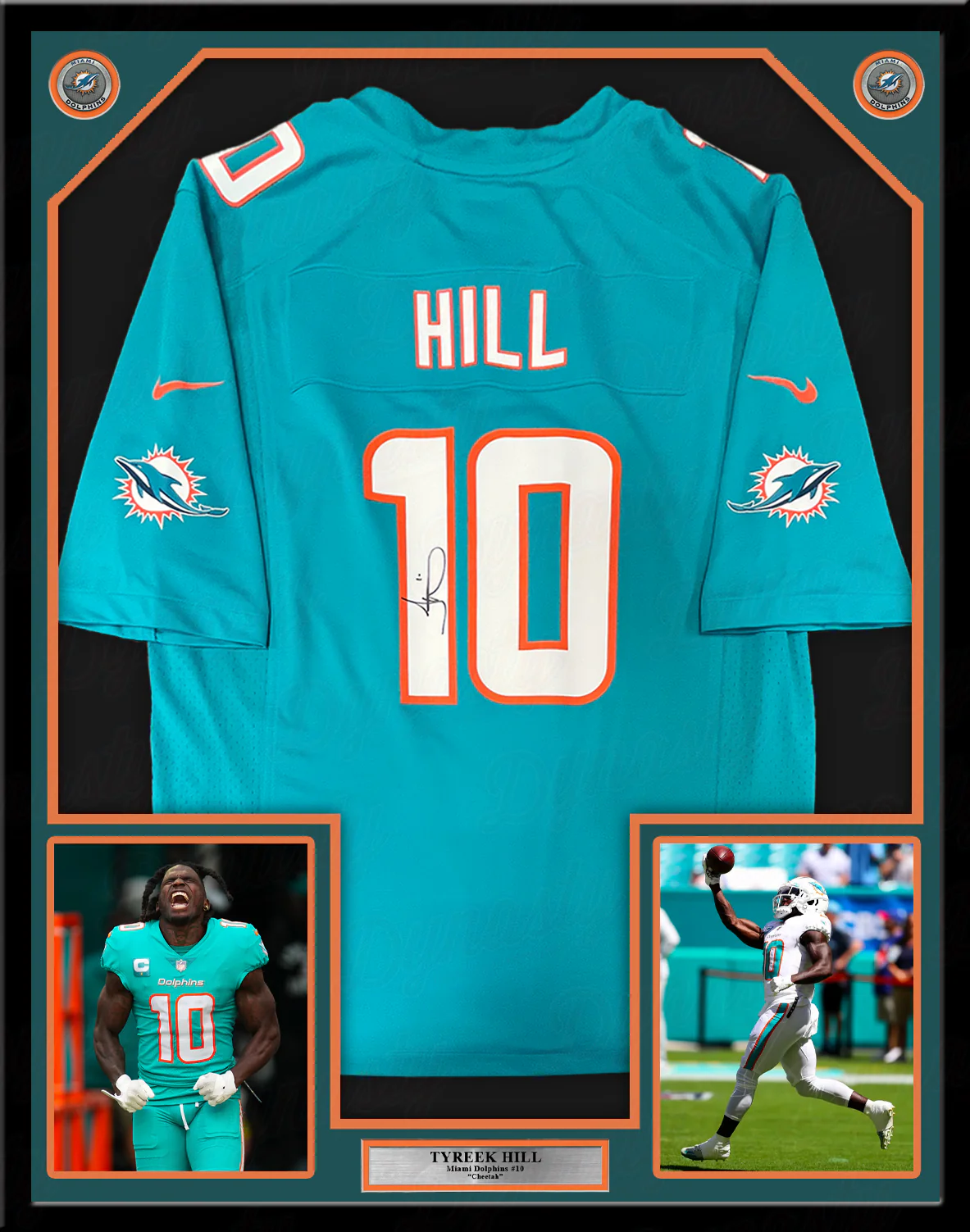 Tyreek Hill Miami Dolphins Officially Licensed Autographed Framed Game Jersey - Image 2
