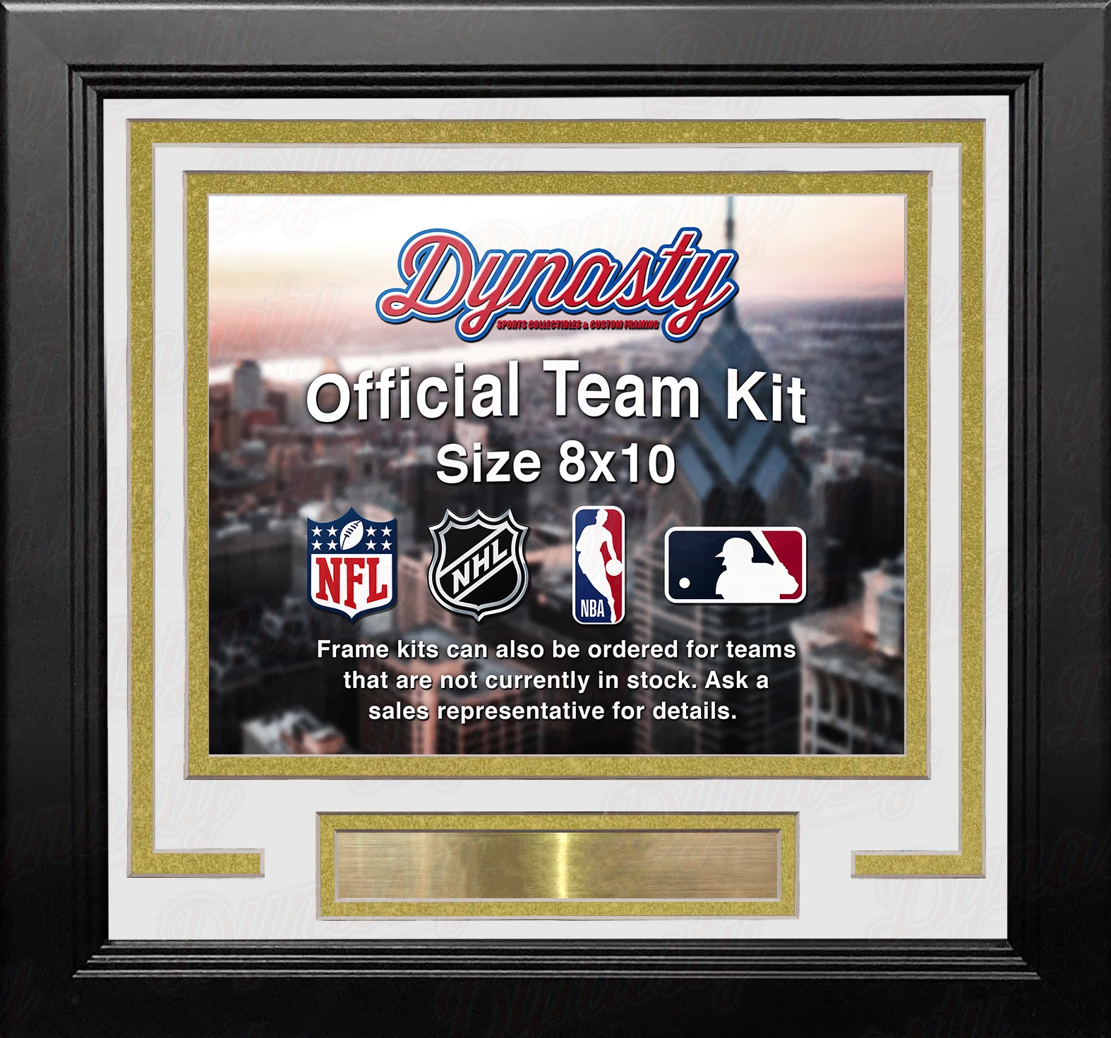 Vegas Golden Knights Custom NHL Hockey 8x10 Picture Frame Kit (Multiple Colors) - Image 3