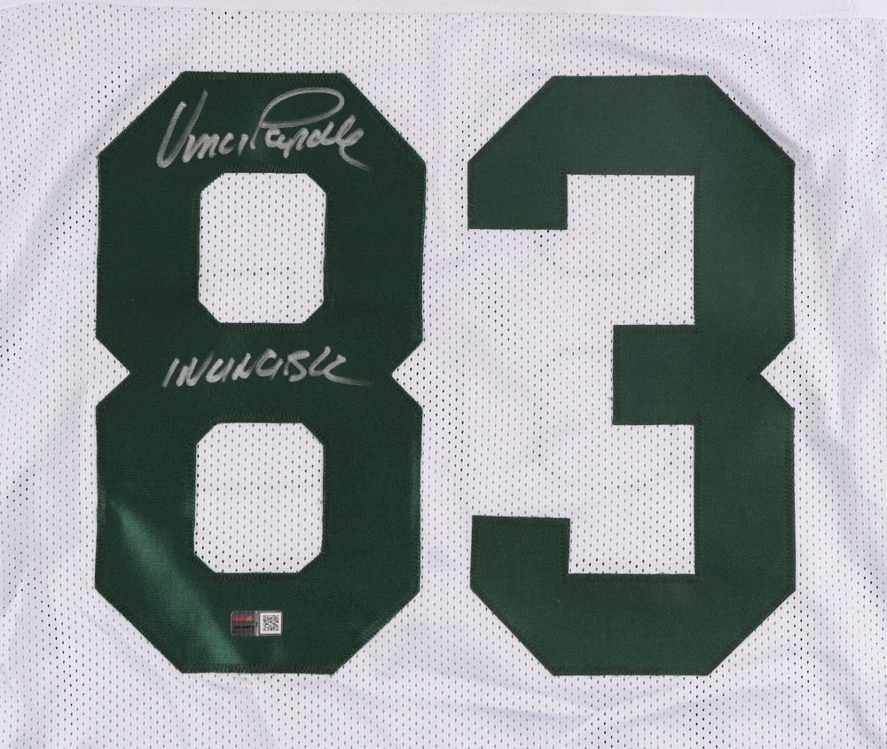 Vince Papale Philadelphia Eagles Autographed Jersey Inscribed Invincible - TRISTAR Authenticated - Image 2